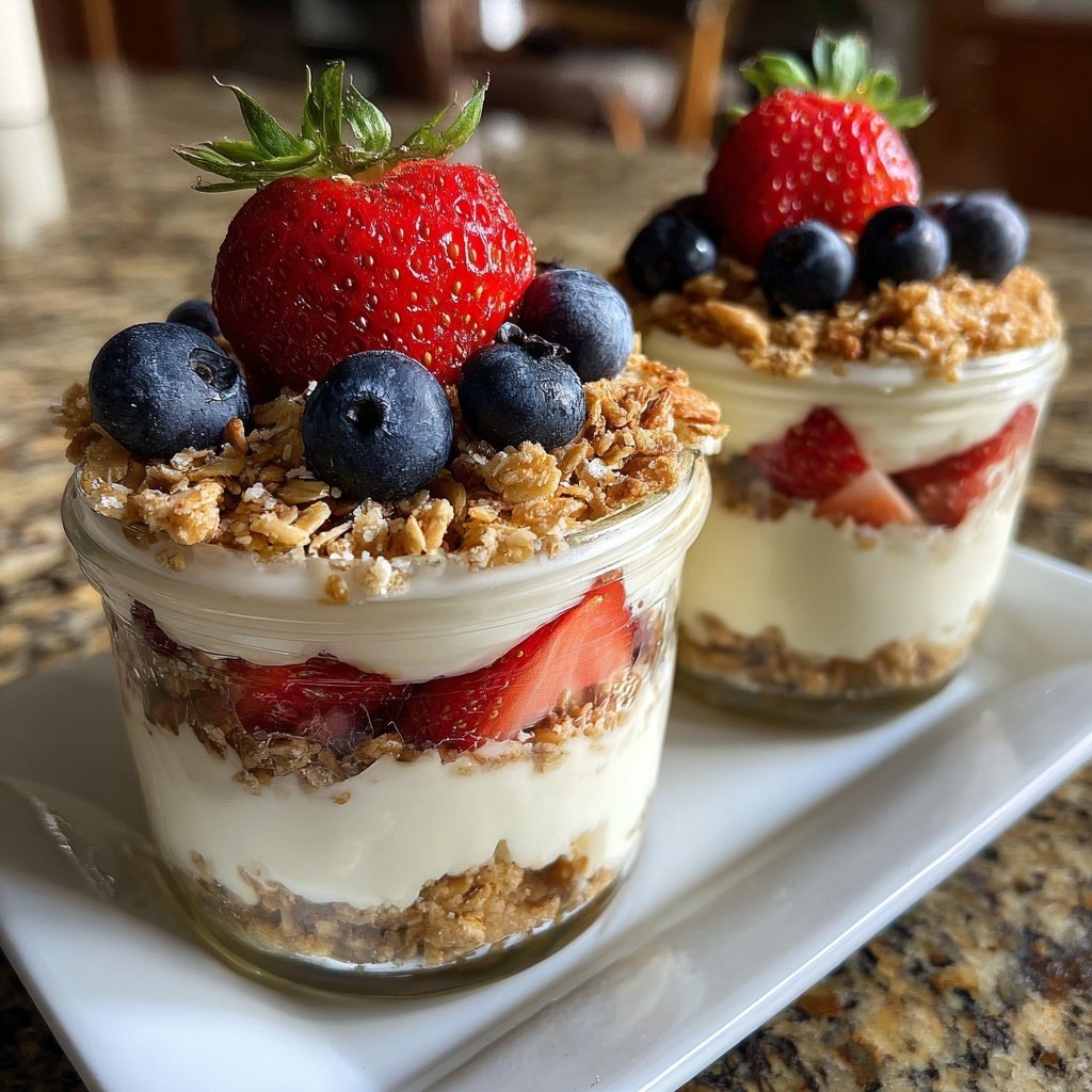 Berry Yogurt Oat Pots