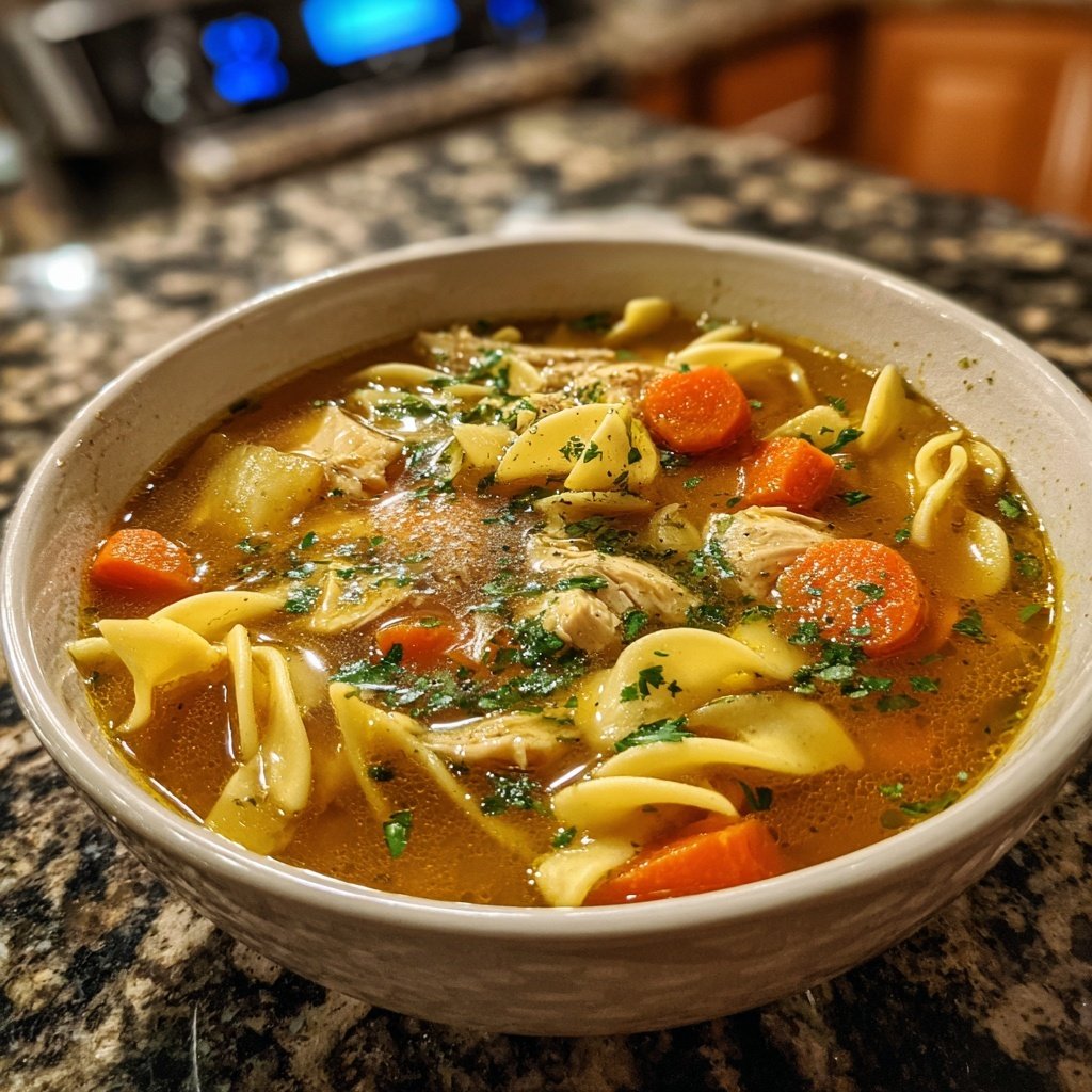 Spring Chicken Noodle Soup