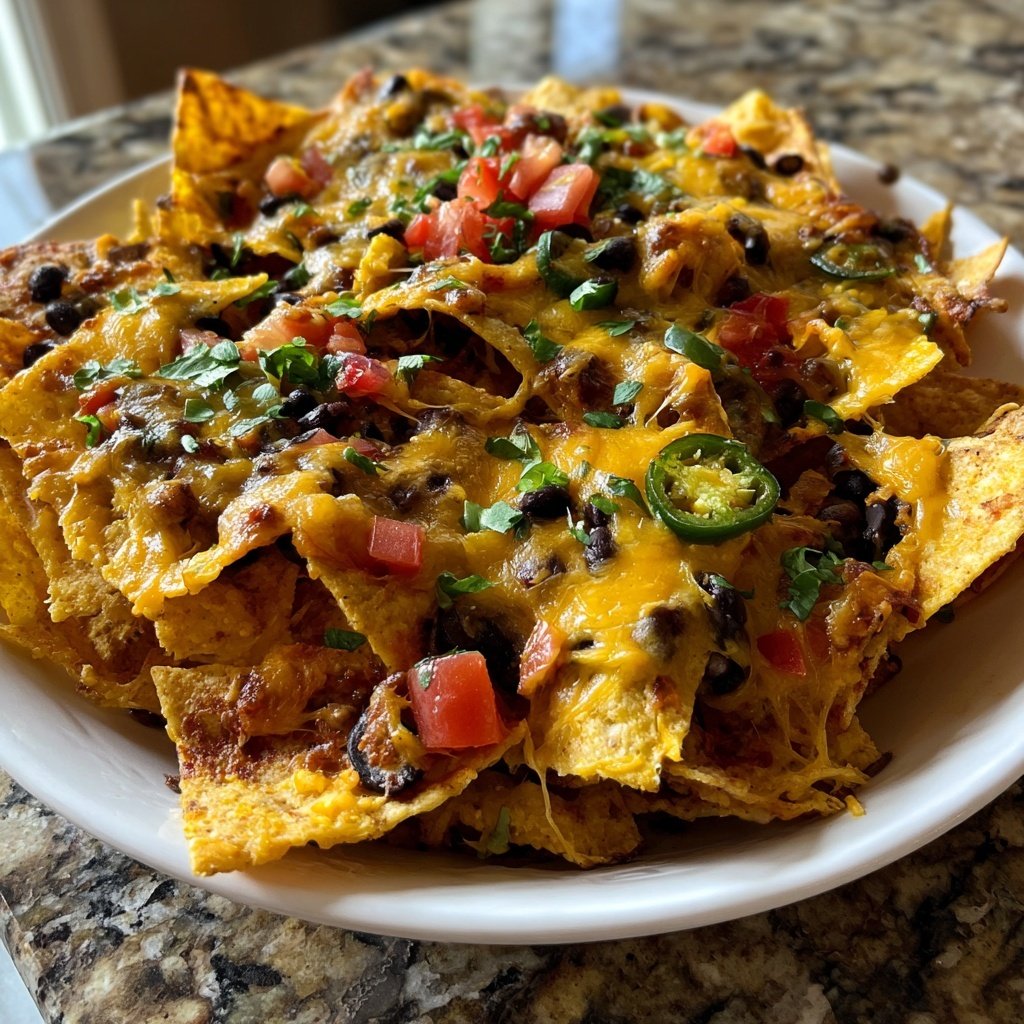 Super Bowl Appetizer Loaded Veggie Nachos