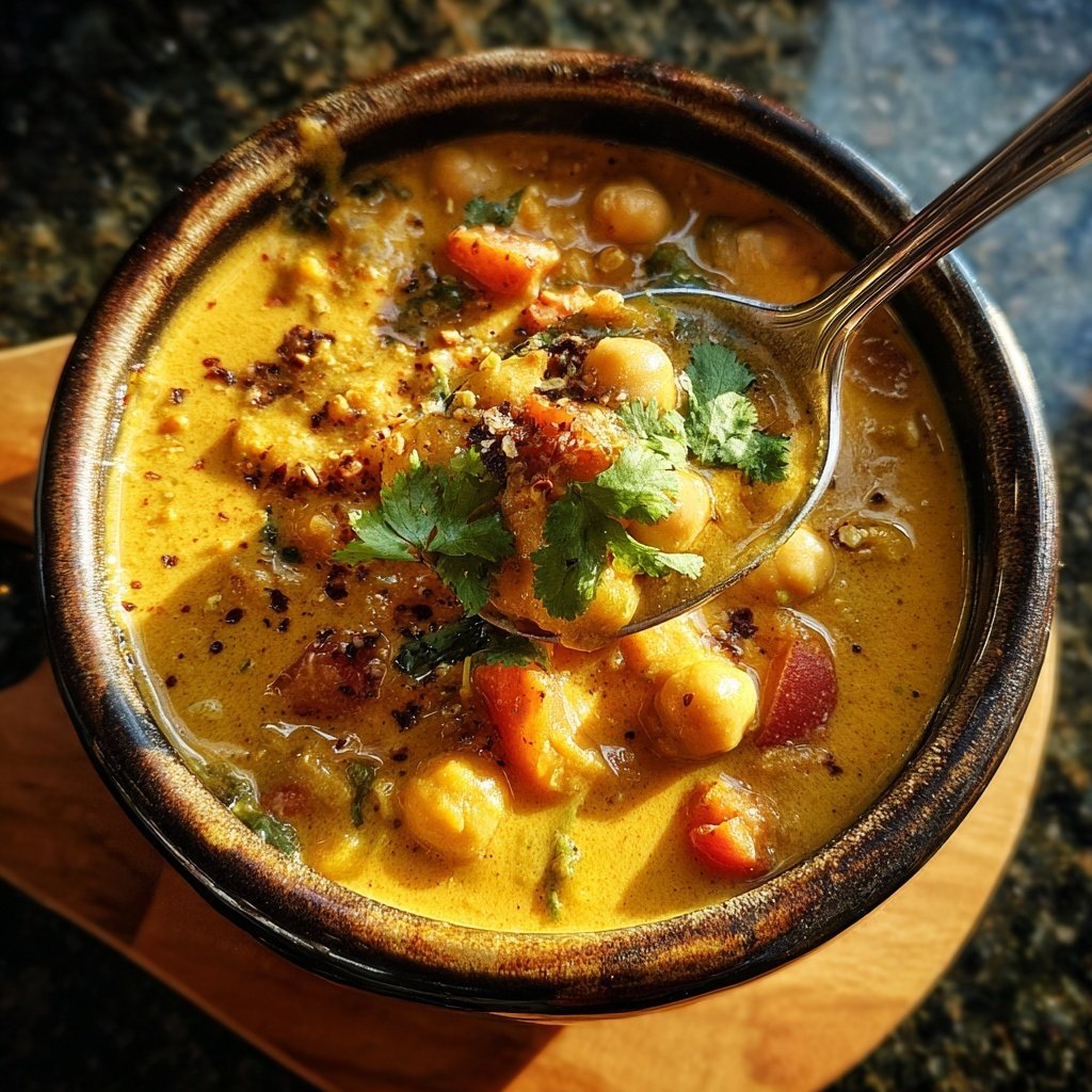 Creamy Chickpea Coconut Curry