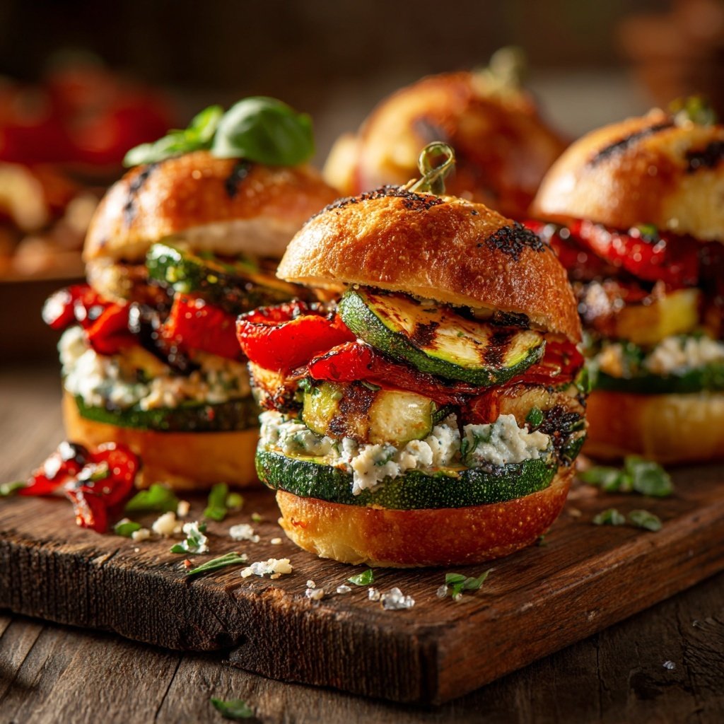 Super Bowl Food Veggie Slider Platter