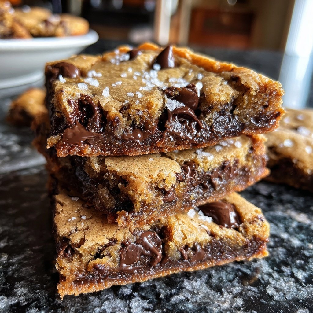 Super Bowl Chocolate Chip Cookie Bars
