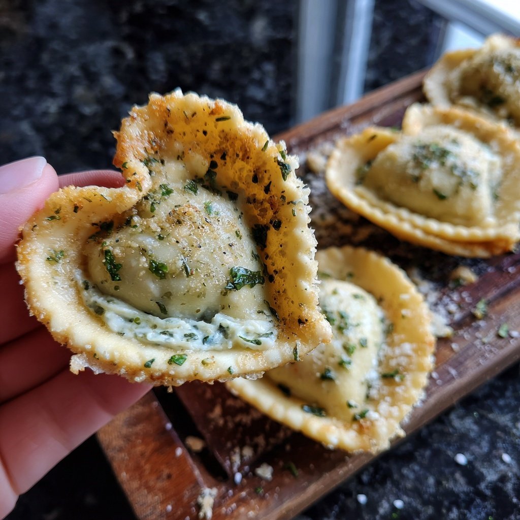 Heart-Shaped Ravioli with Ricotta and Herbs