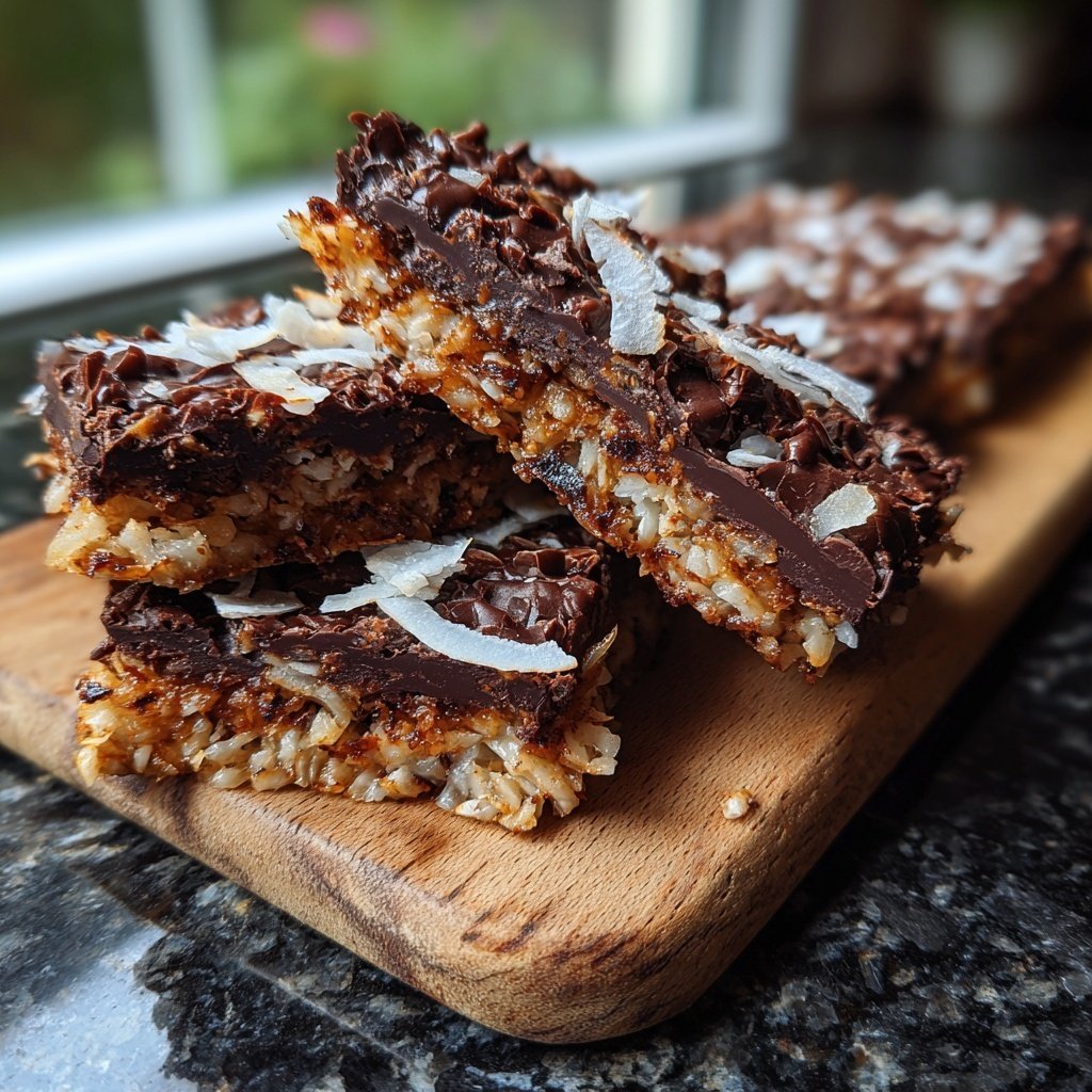 Chocolate Coconut Snack Bars