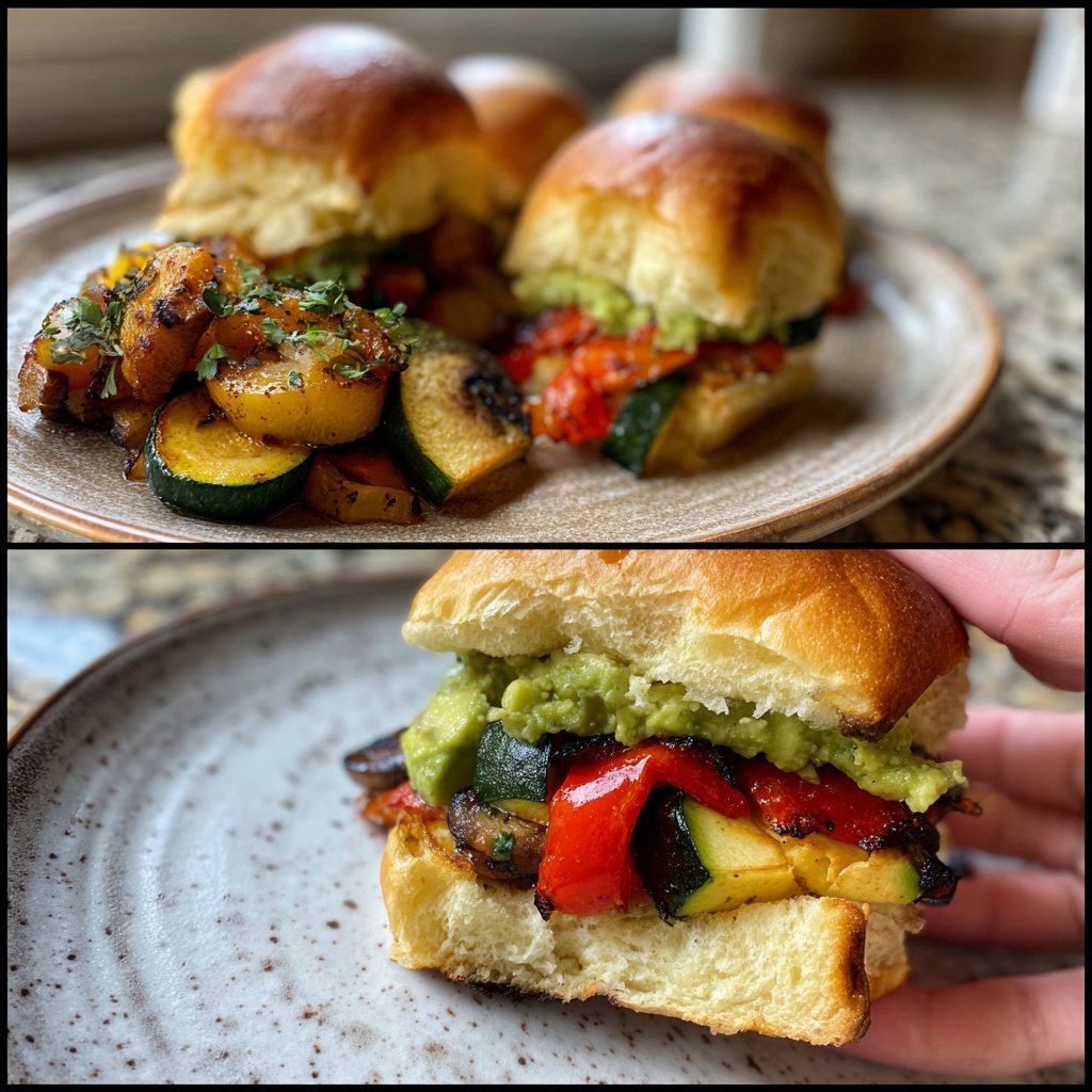 Roasted Veggie Sliders